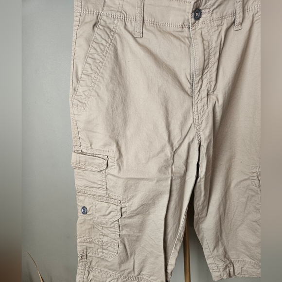 Men George Cargo shorts sz 30 khaki - Picture 2 of 4